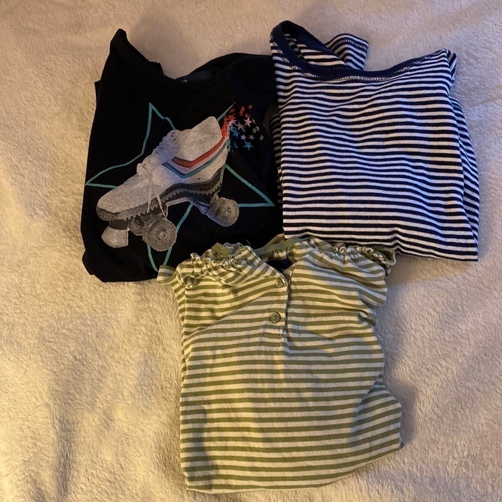 3 Gap Kids girls long sleeve casual tops perfect for school or play size 7/8
